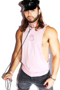 Pup Play Low Arm Tank- Pink