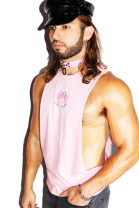 Pup Play Low Arm Tank- Pink