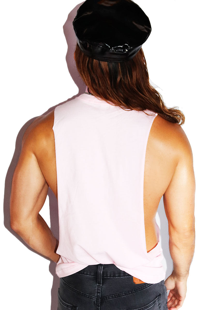 Pup Play Low Arm Tank- Pink