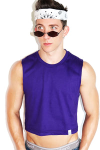 Core Crop Tank-Purple