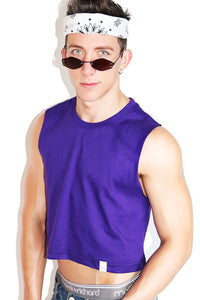 Core Crop Tank-Purple