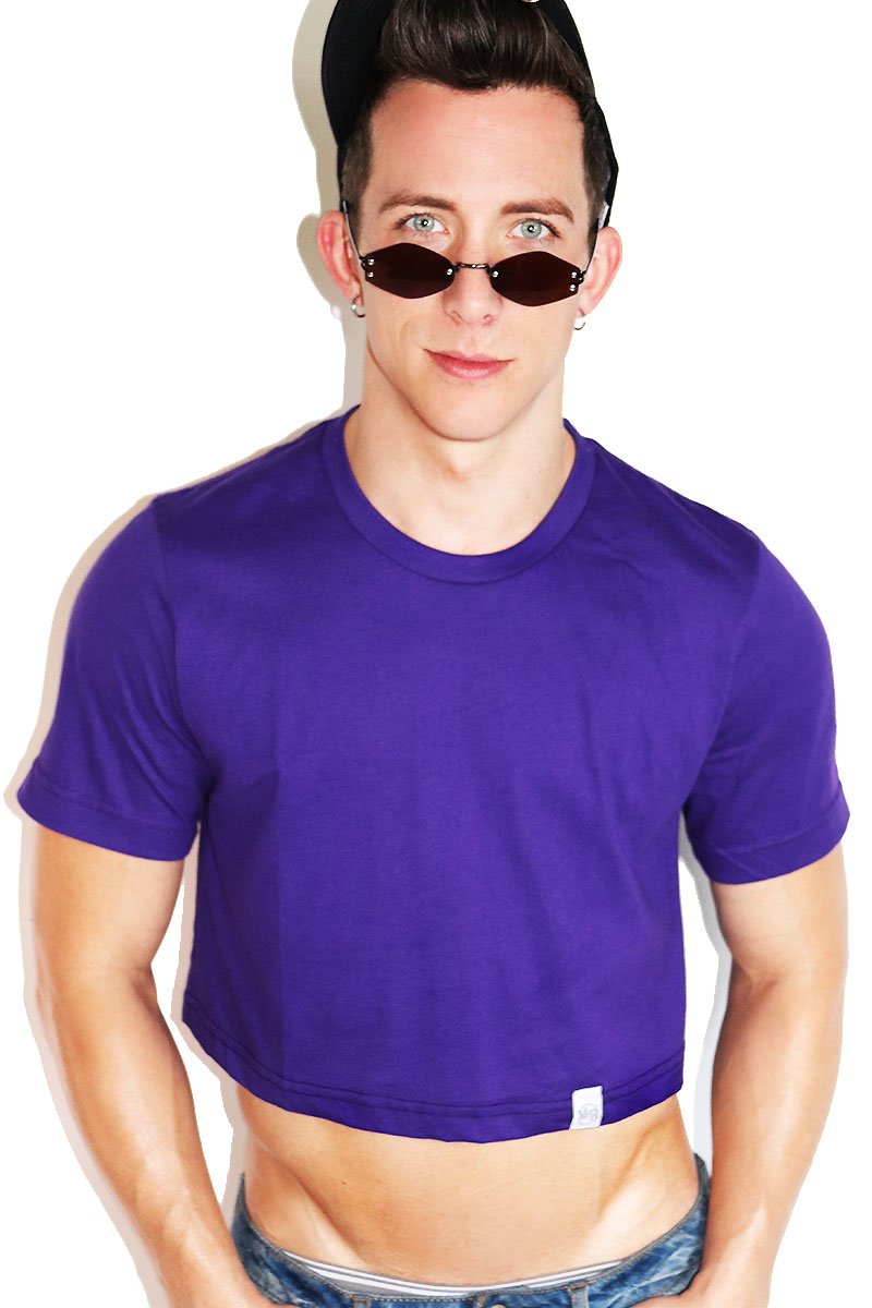 Core Crop Tee-Purple