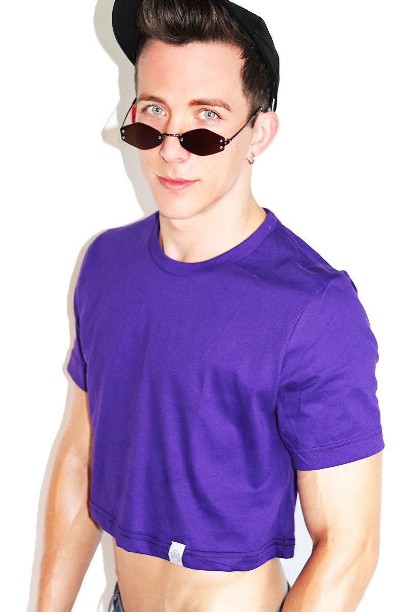 Core Crop Tee-Purple