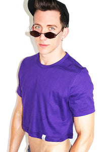 Core Crop Tee-Purple