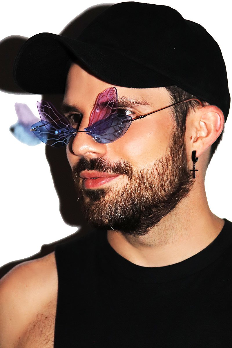 Fairy Frameless Sunglasses- Purple