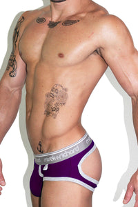 Core Open Back Brief-Purple