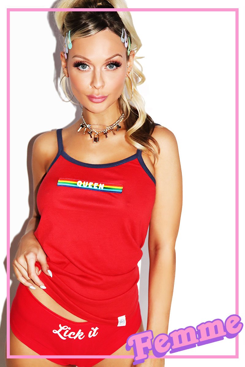 Queen Vintage Cami - Red