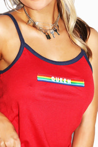 Queen Vintage Cami - Red