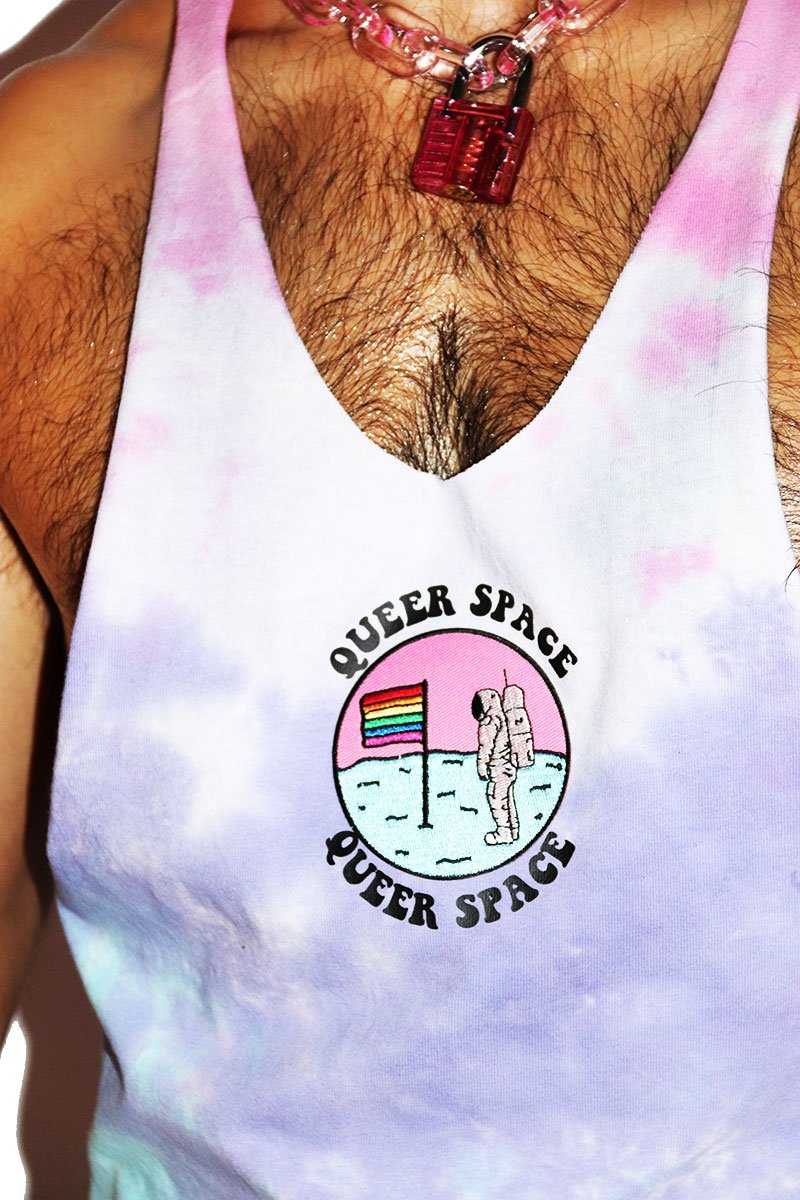 Queer Space Tye Dye String Tank- Multi