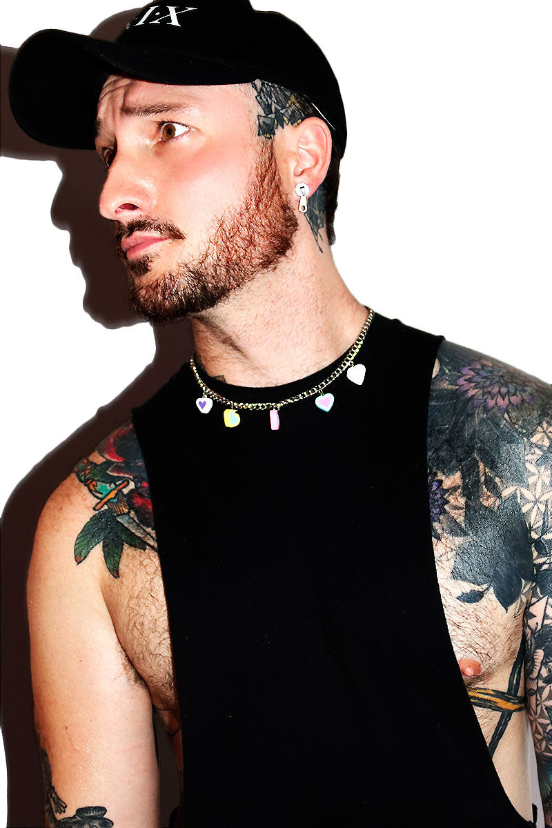 Sweetheart Candy Hearts Necklace - Multi