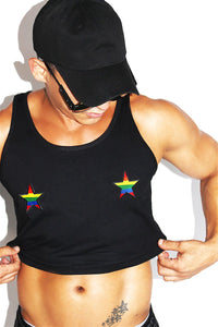 Star Pasties Racerback Tank- Black