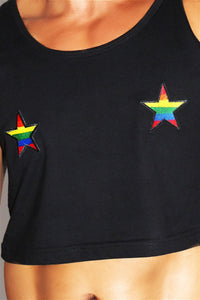 Star Pasties Racerback Tank- Black