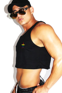 Star Pasties Racerback Tank- Black