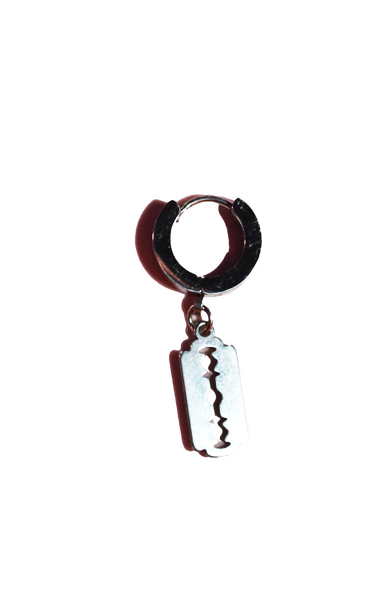 Razor Single Earring- Silver