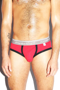 Bow Open Back Brief-Red