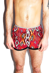 Dancing Dusk Running Shorts- Burgundy