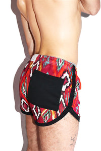 Dancing Dusk Running Shorts- Burgundy