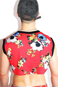 Bali Extreme Crop Tank-Red