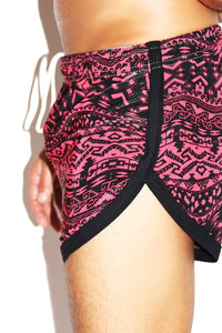 Red Rocks Running Shorts-Red
