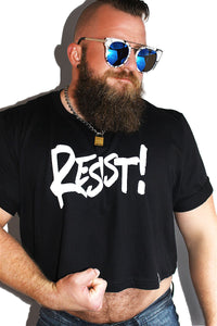 PLUS: Resist Crop Tee-Black