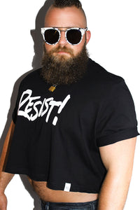 PLUS: Resist Crop Tee-Black