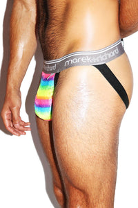 Furry Rainbow Jockstrap- Multi