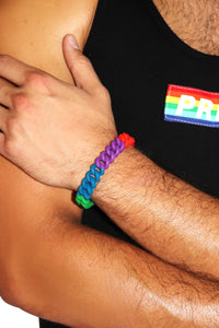 Rainbow Chain Silicon Bracelet -Multi