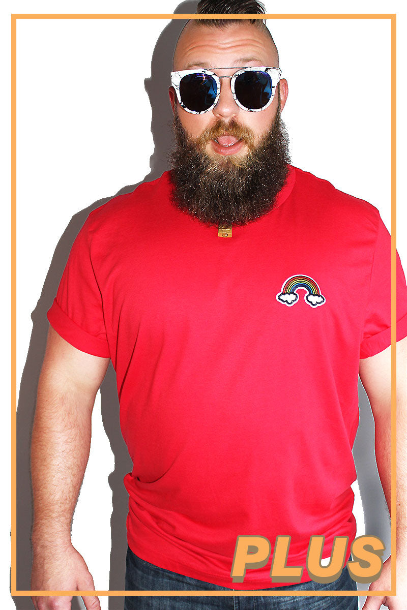 PLUS: Rainbow Tee-Red