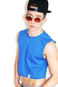 Core Crop Tank-Royal Blue