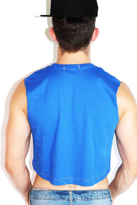 Core Crop Tank-Royal Blue