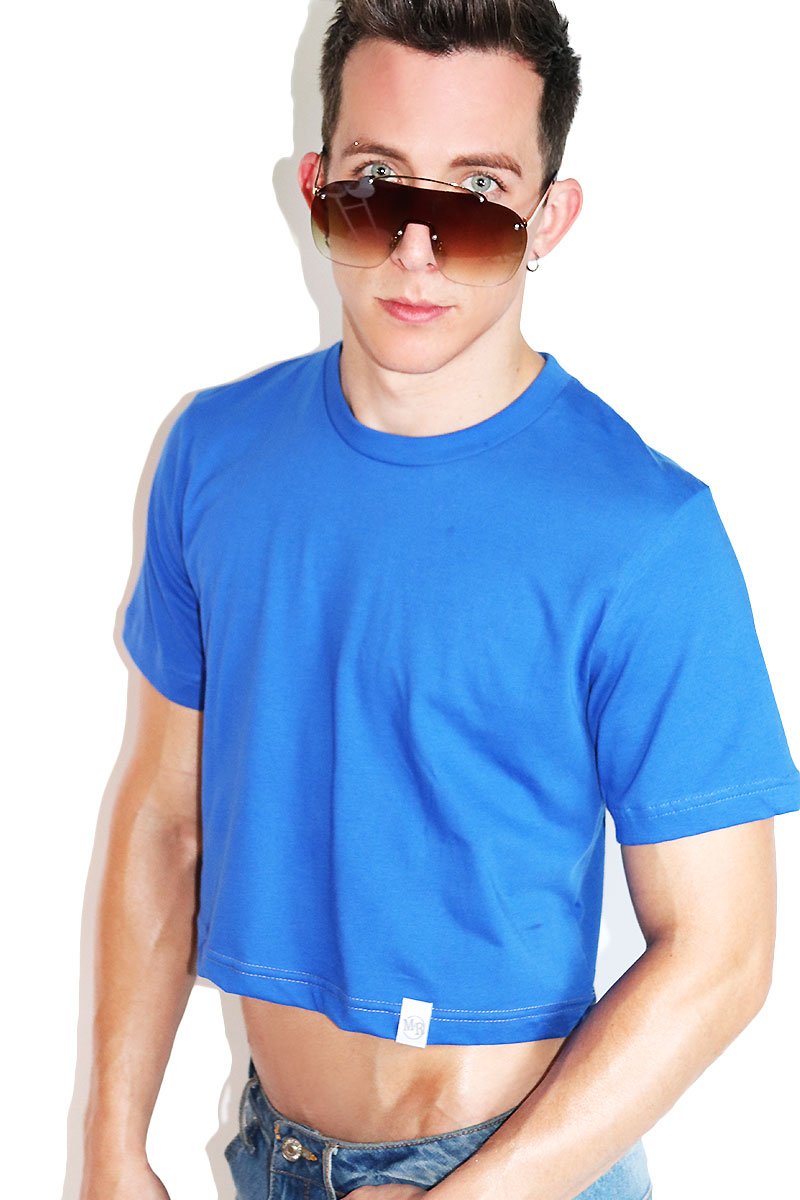 Core Crop Tee-Royal Blue