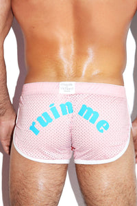 Ruin Me Shorty Shorts-Pink