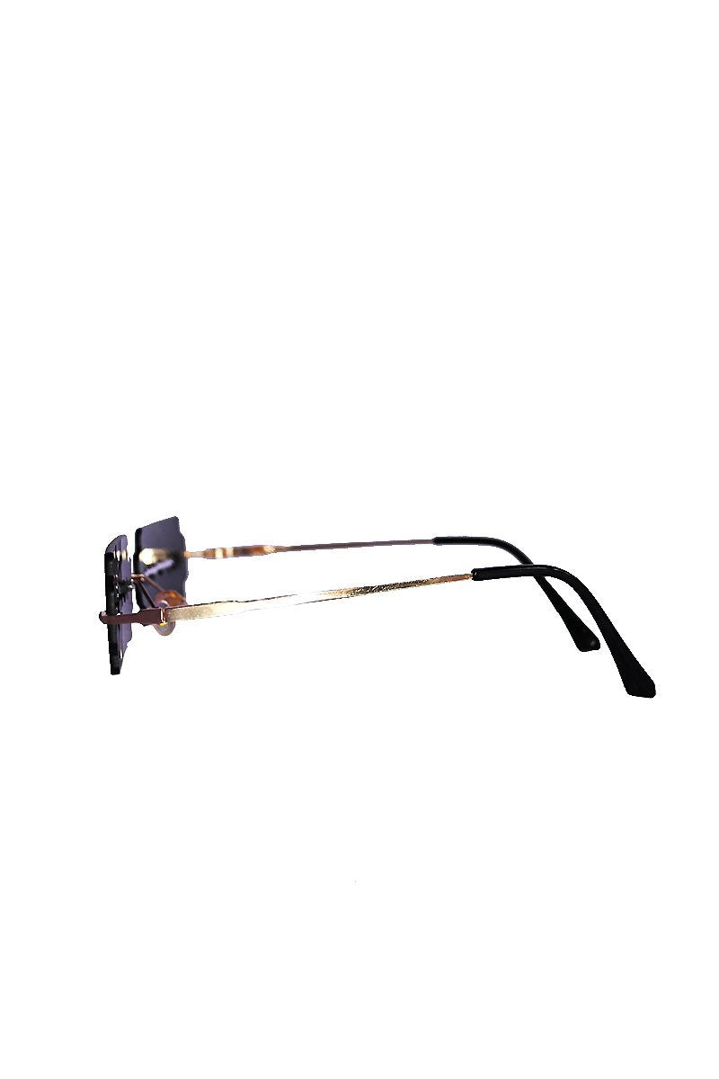 Razor Blade Acrylic Sunglasses- Black