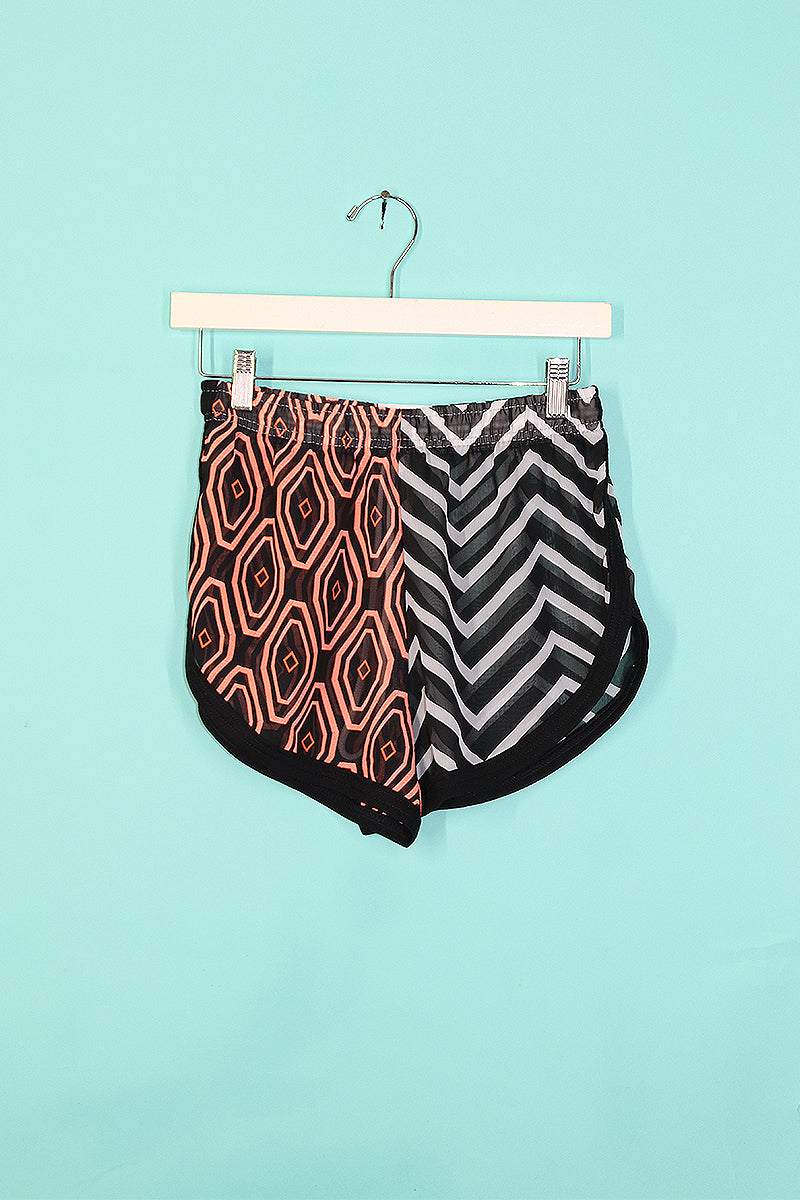 Sample#00163-Split Festival Mesh Running Shorts- S