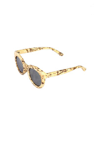Sandstone Boston Caged Sunglasses-Yellow