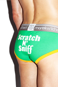 Scratch And Sniff Brief- Green