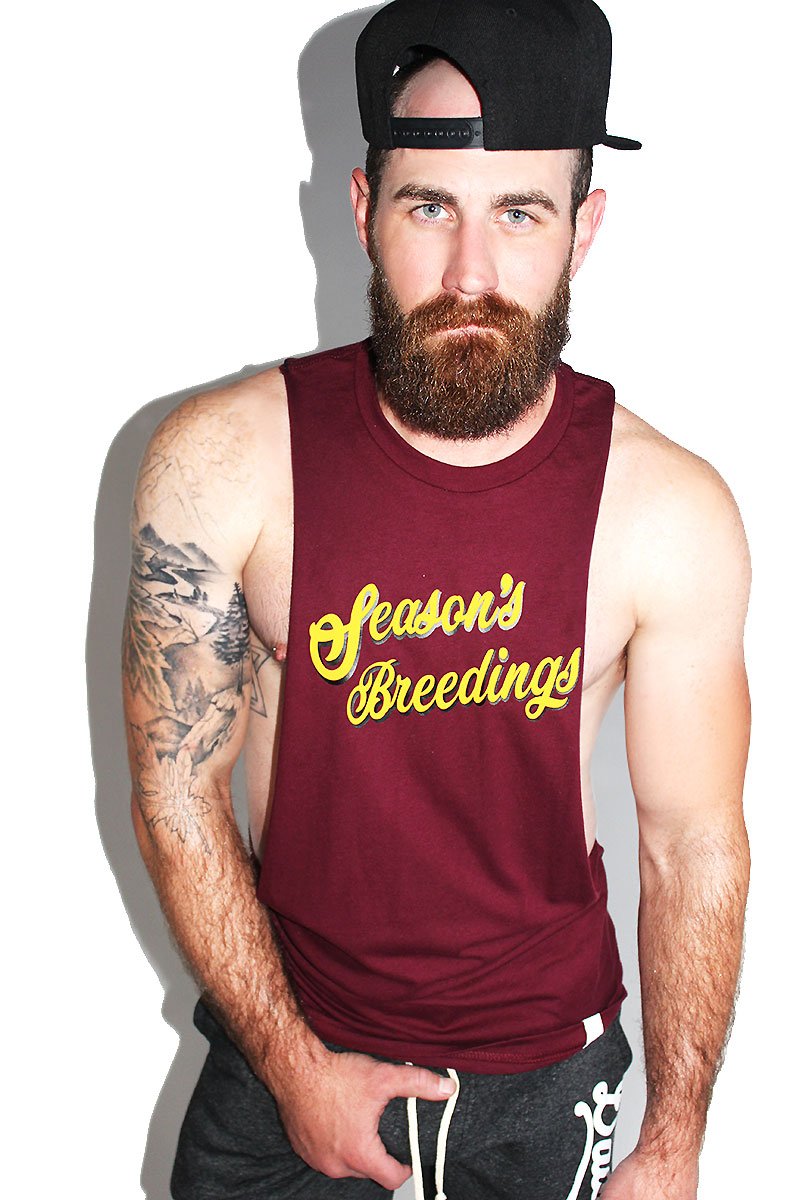 Season's Breedings Low Arm Tank-Burgundy