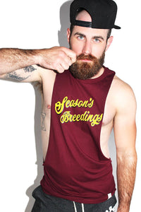 Season's Breedings Low Arm Tank-Burgundy
