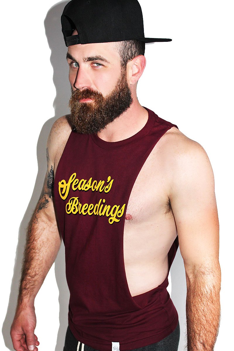 Season's Breedings Low Arm Tank-Burgundy