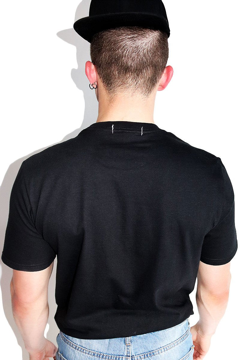 Logo From Behind Tee-Black
