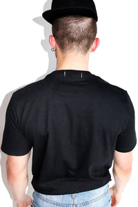 Logo From Behind Tee-Black