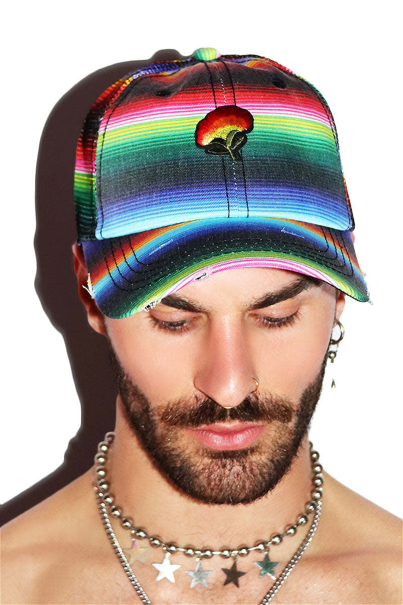 Hacienda Flower Dad Hat -Multi