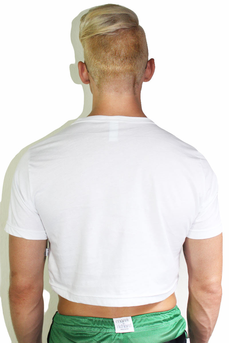 Serving Fish Crop Tee- White