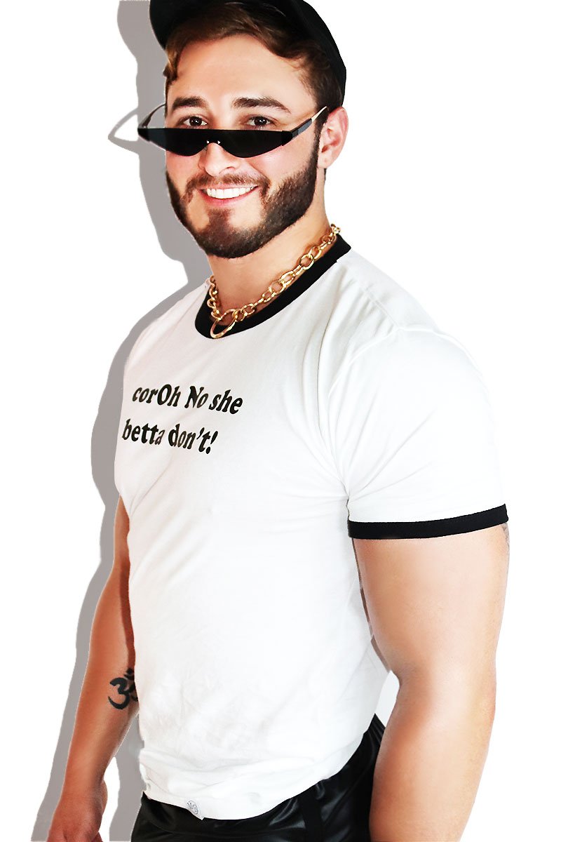 Coroh No She Betta Don't Ringer Tee- White