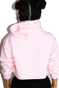 Trippin Unisex Crop Hoodie-Pink