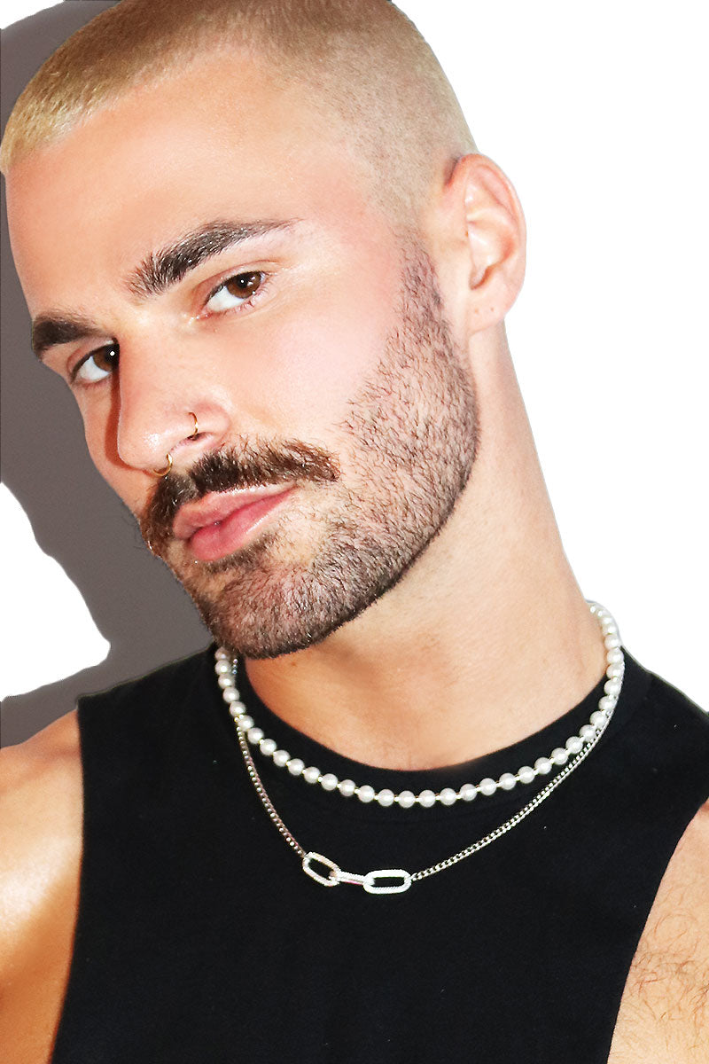 DNA Origins Pearl Necklace - Silver