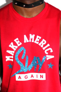 Make America Slay Again Shredder Tank-Red