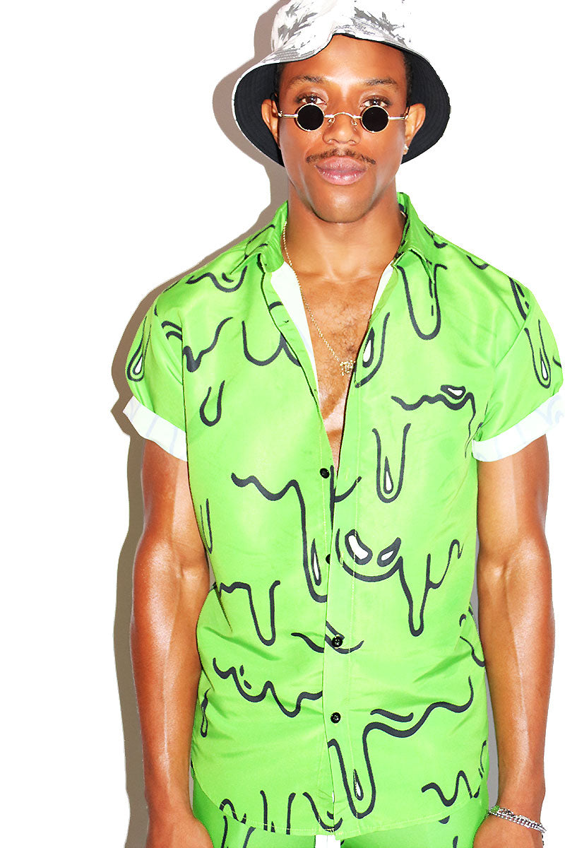 Toxic Goo Short Sleeve Shirt- Green