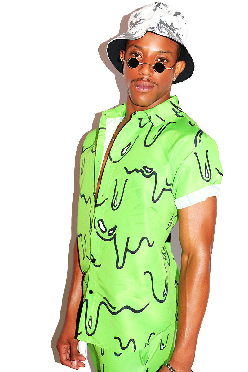 Toxic Goo Short Sleeve Shirt- Green