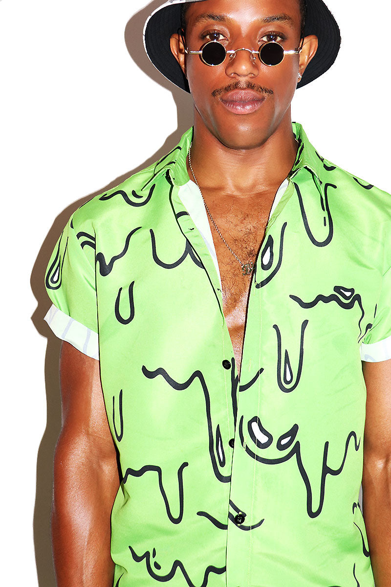 Toxic Goo Short Sleeve Shirt- Green